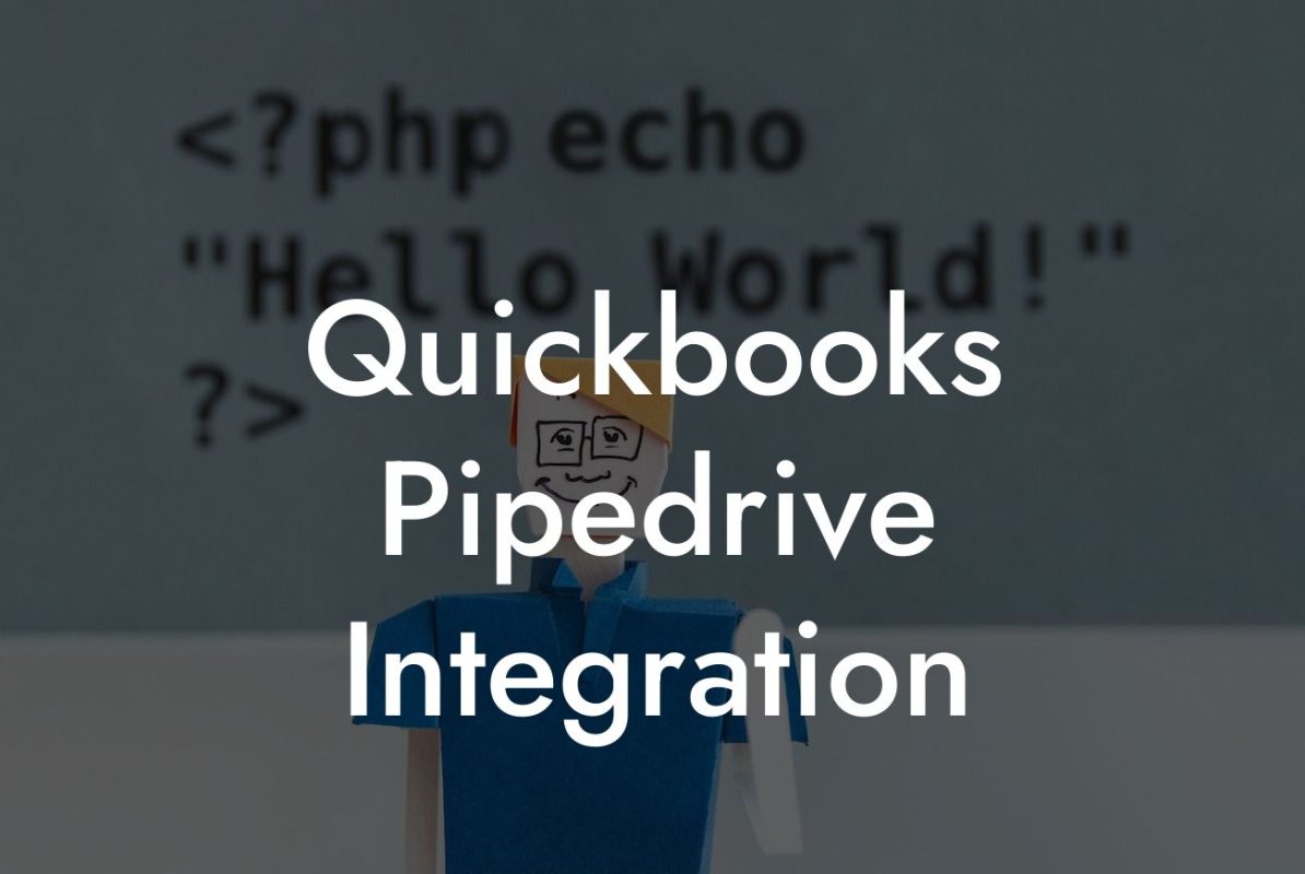 Quickbooks Pipedrive Integration