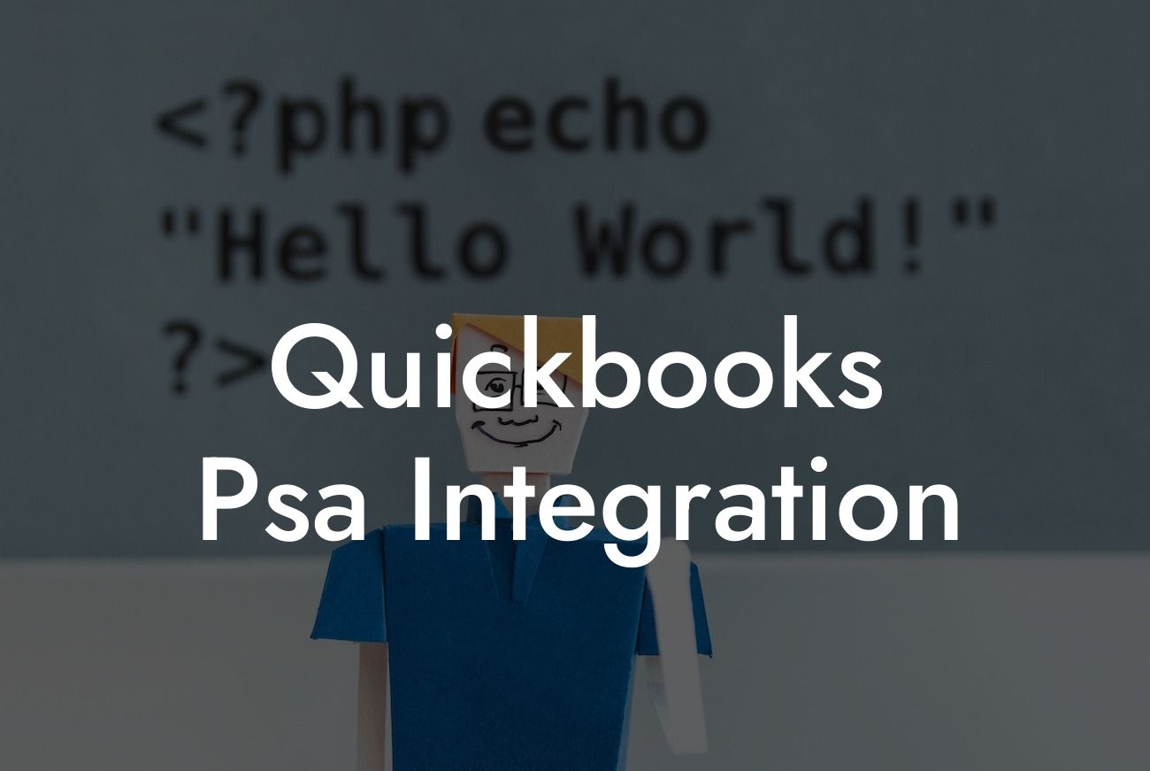 Quickbooks Psa Integration