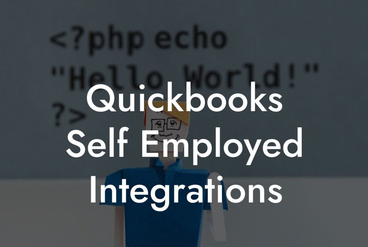 Quickbooks Self Employed Integrations