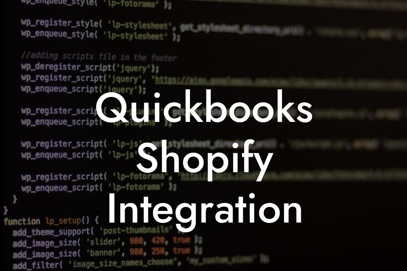 Quickbooks Shopify Integration