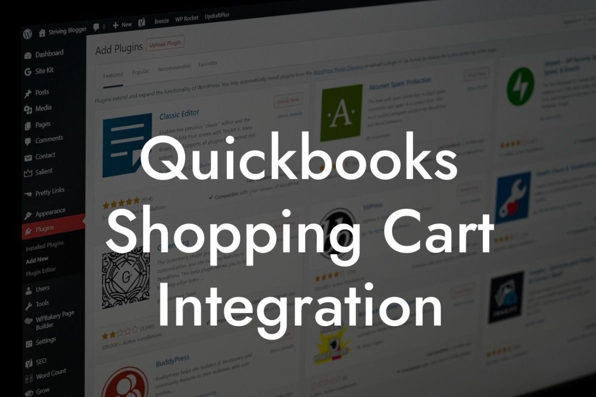 Quickbooks Shopping Cart Integration