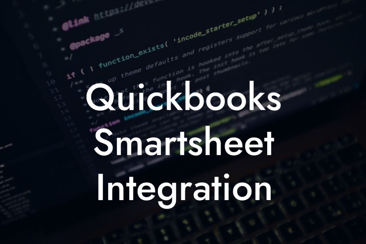 Quickbooks Smartsheet Integration