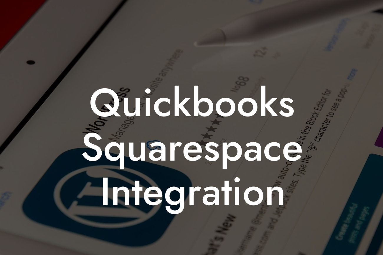 Quickbooks Squarespace Integration