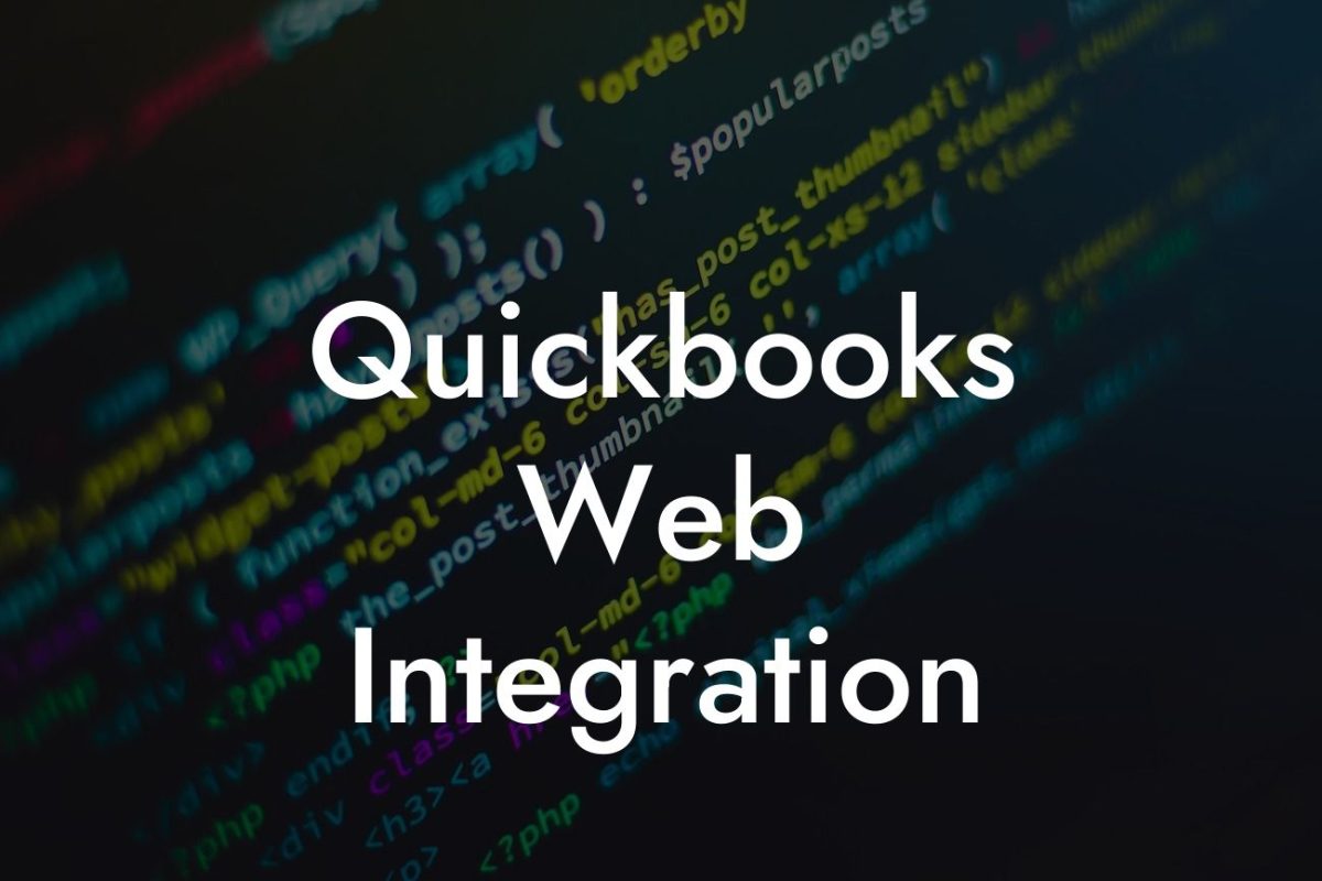 Quickbooks Web Integration