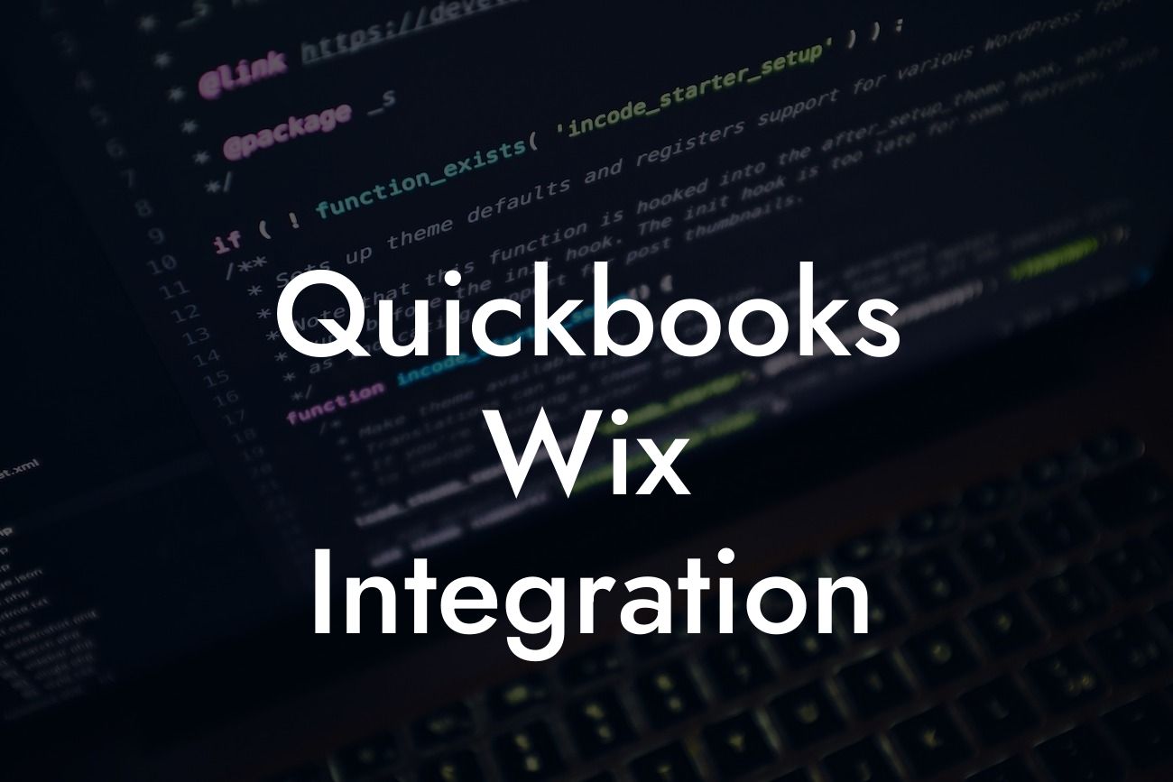 Quickbooks Wix Integration