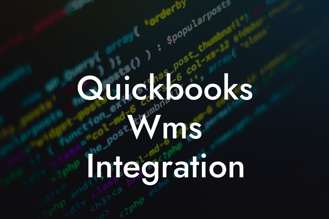 Quickbooks Wms Integration