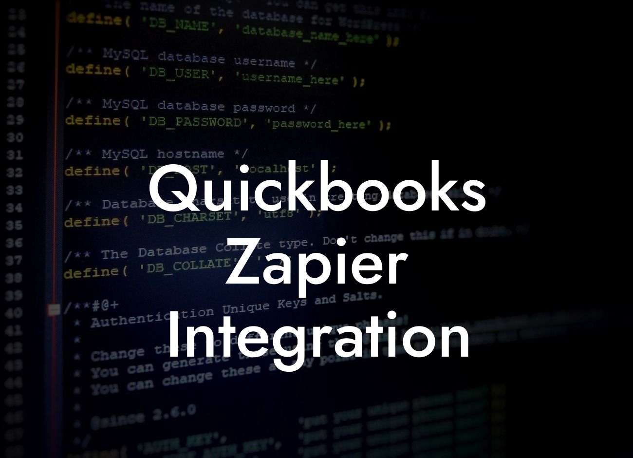 Quickbooks Zapier Integration