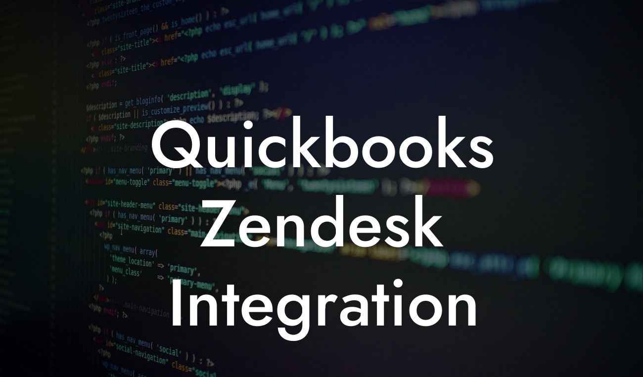 Quickbooks Zendesk Integration