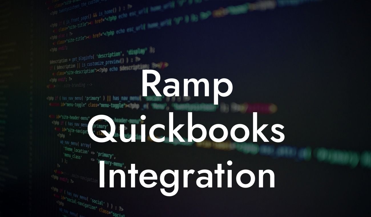 Ramp Quickbooks Integration