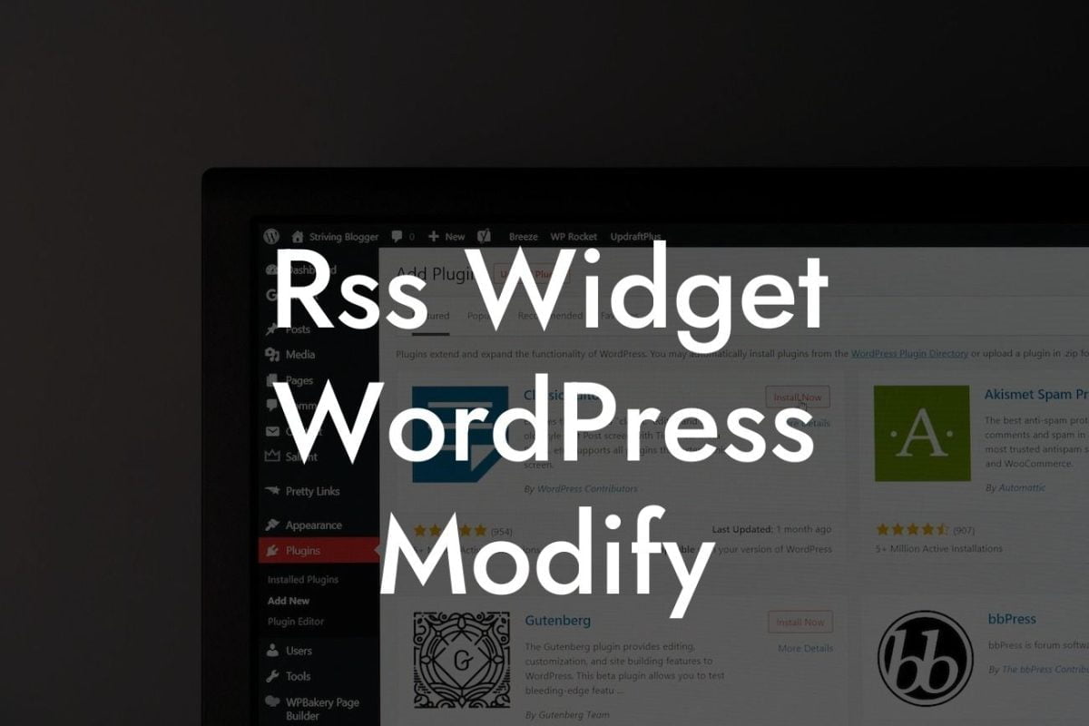 Rss Widget WordPress Modify