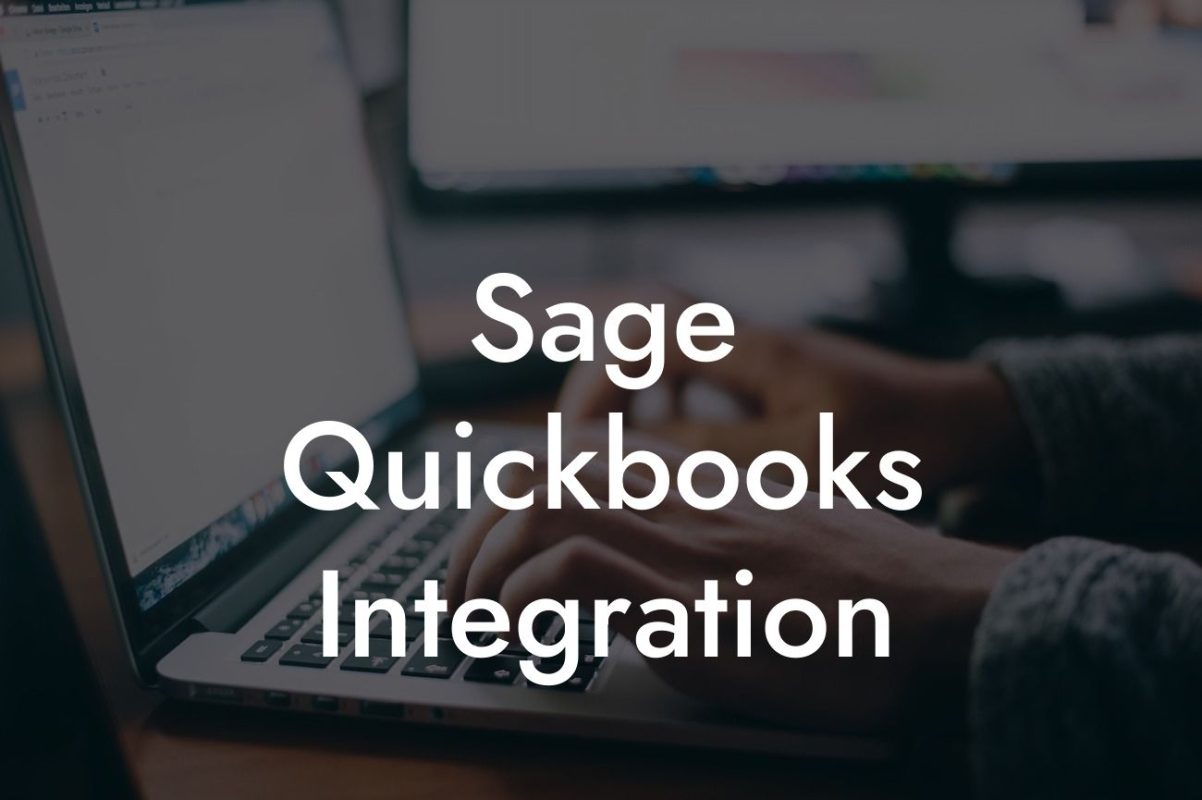 Sage Quickbooks Integration