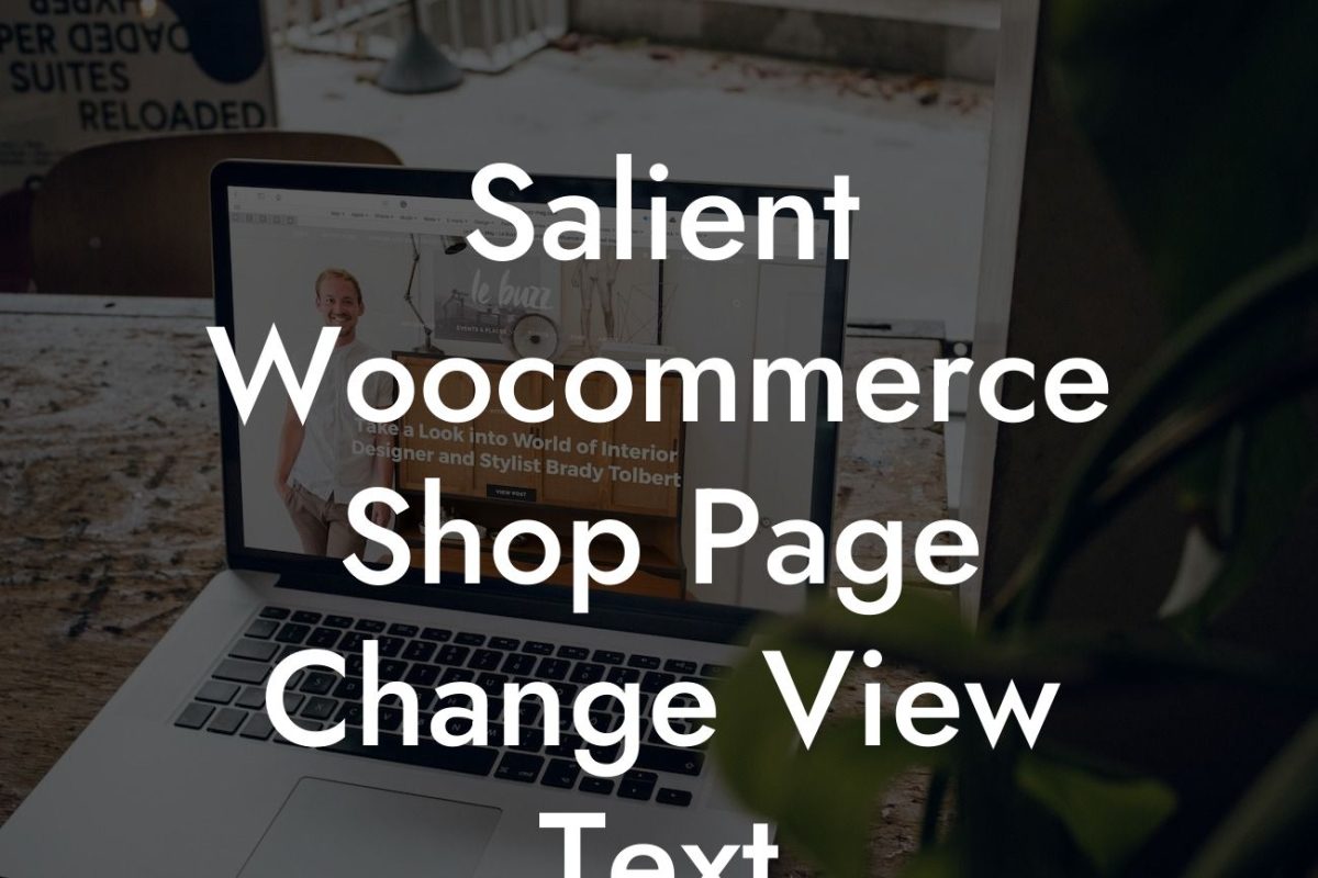 Salient Woocommerce Shop Page Change View Text