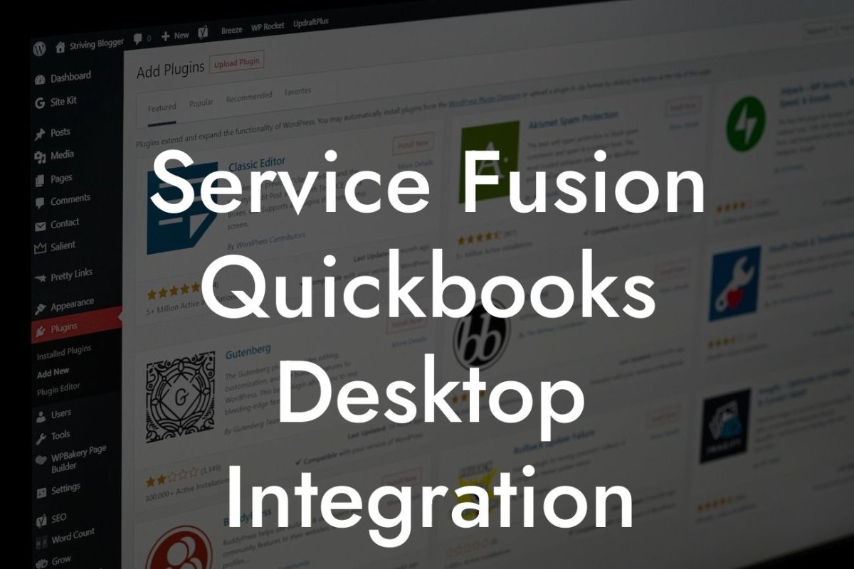 Service Fusion Quickbooks Desktop Integration