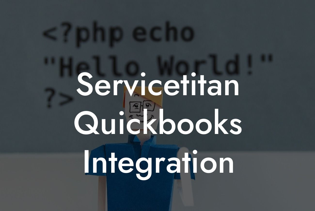 Servicetitan Quickbooks Integration