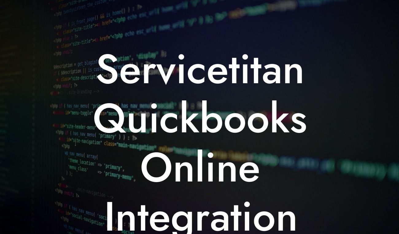 Servicetitan Quickbooks Online Integration