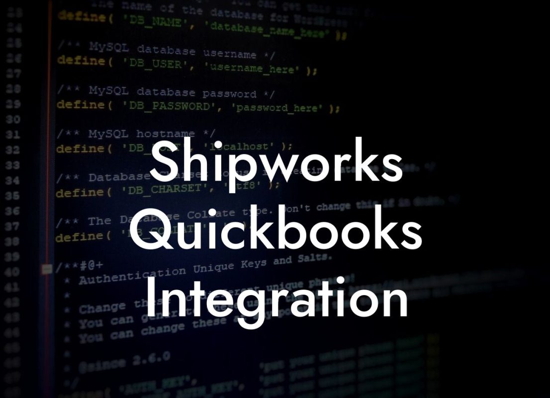 Shipworks Quickbooks Integration