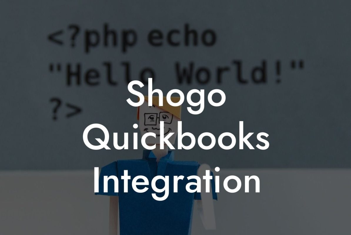 Shogo Quickbooks Integration