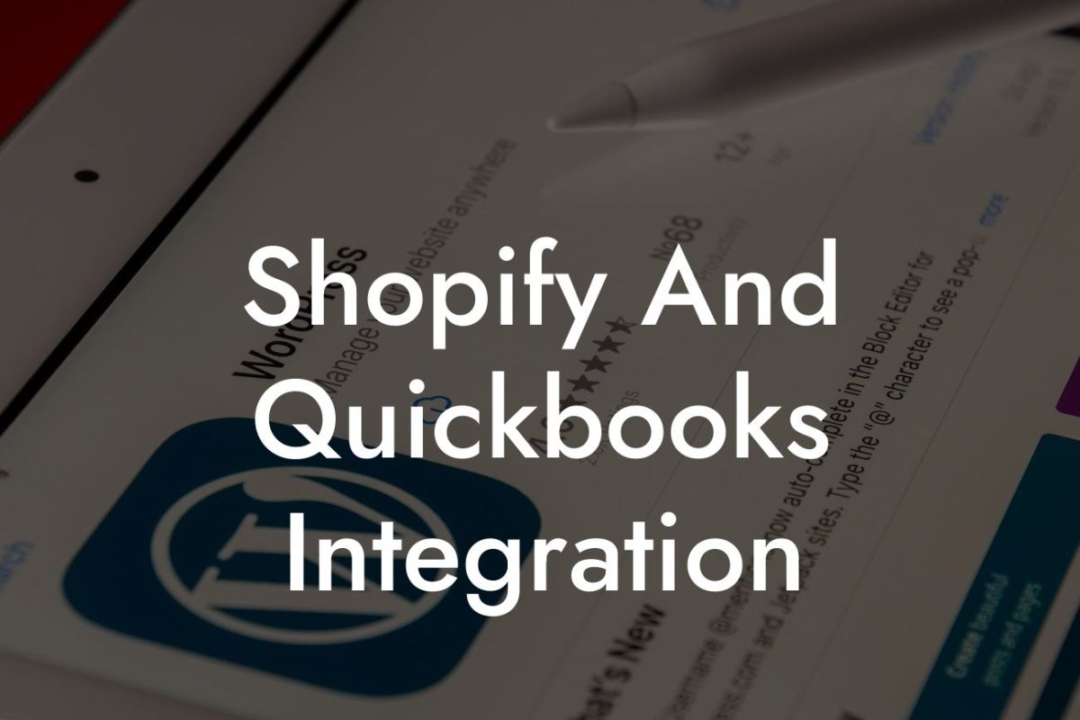 Shopify And Quickbooks Integration