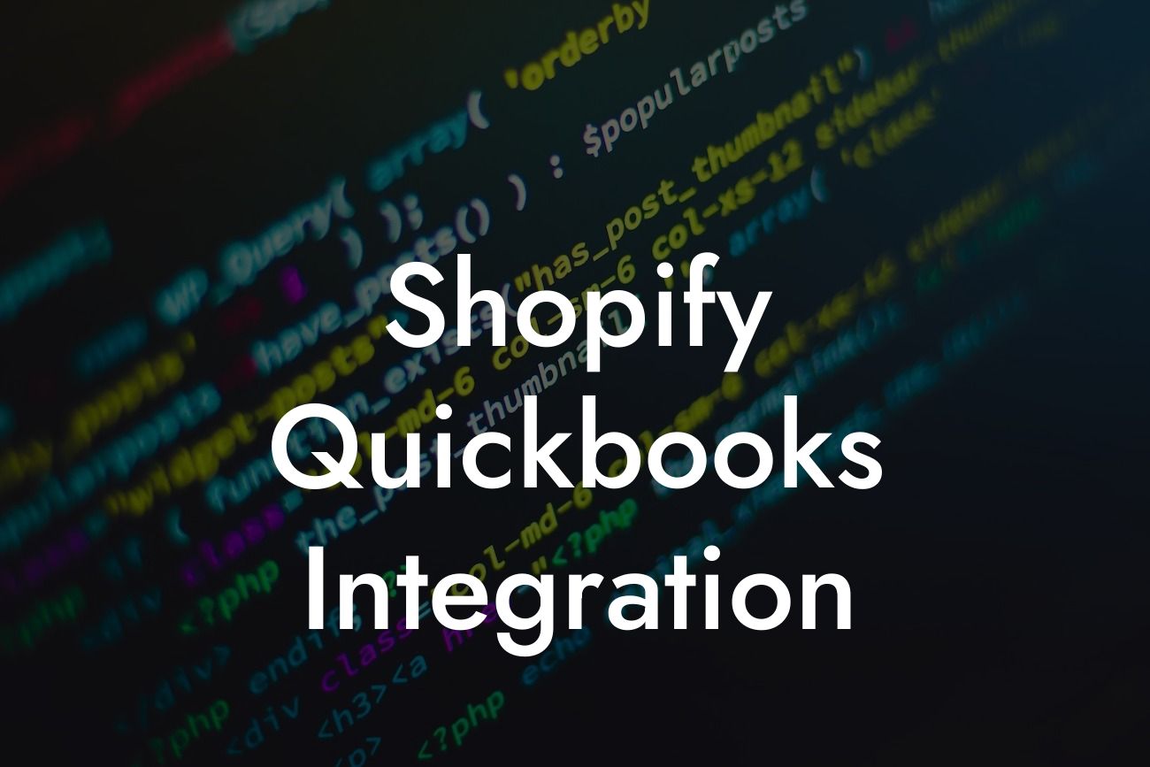 Shopify Quickbooks Integration