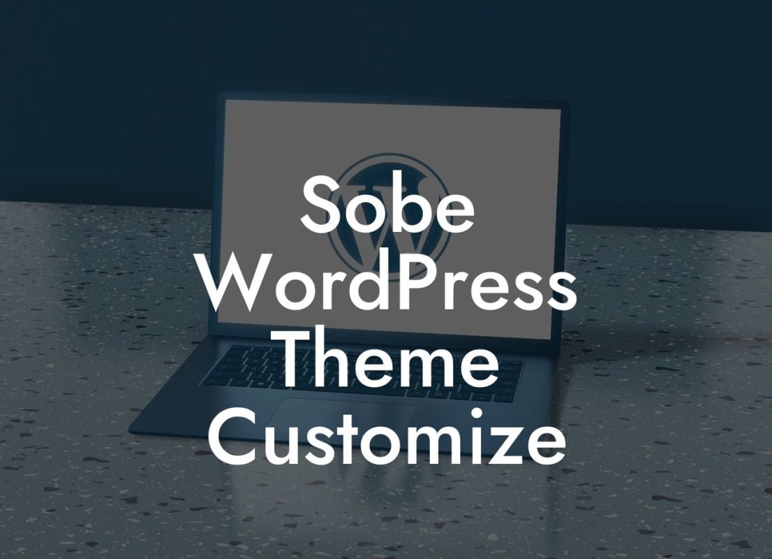 Sobe WordPress Theme Customize