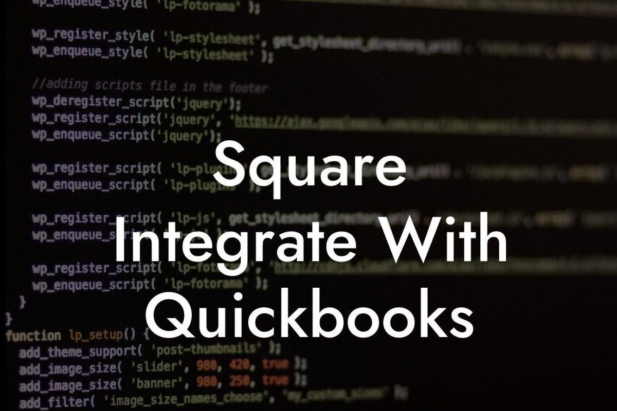 Square Integrate With Quickbooks