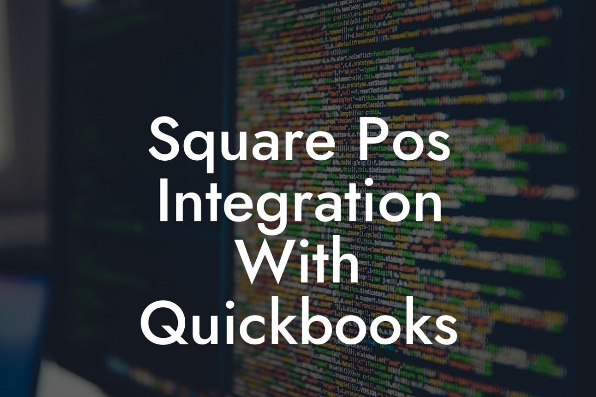 Square Pos Integration With Quickbooks