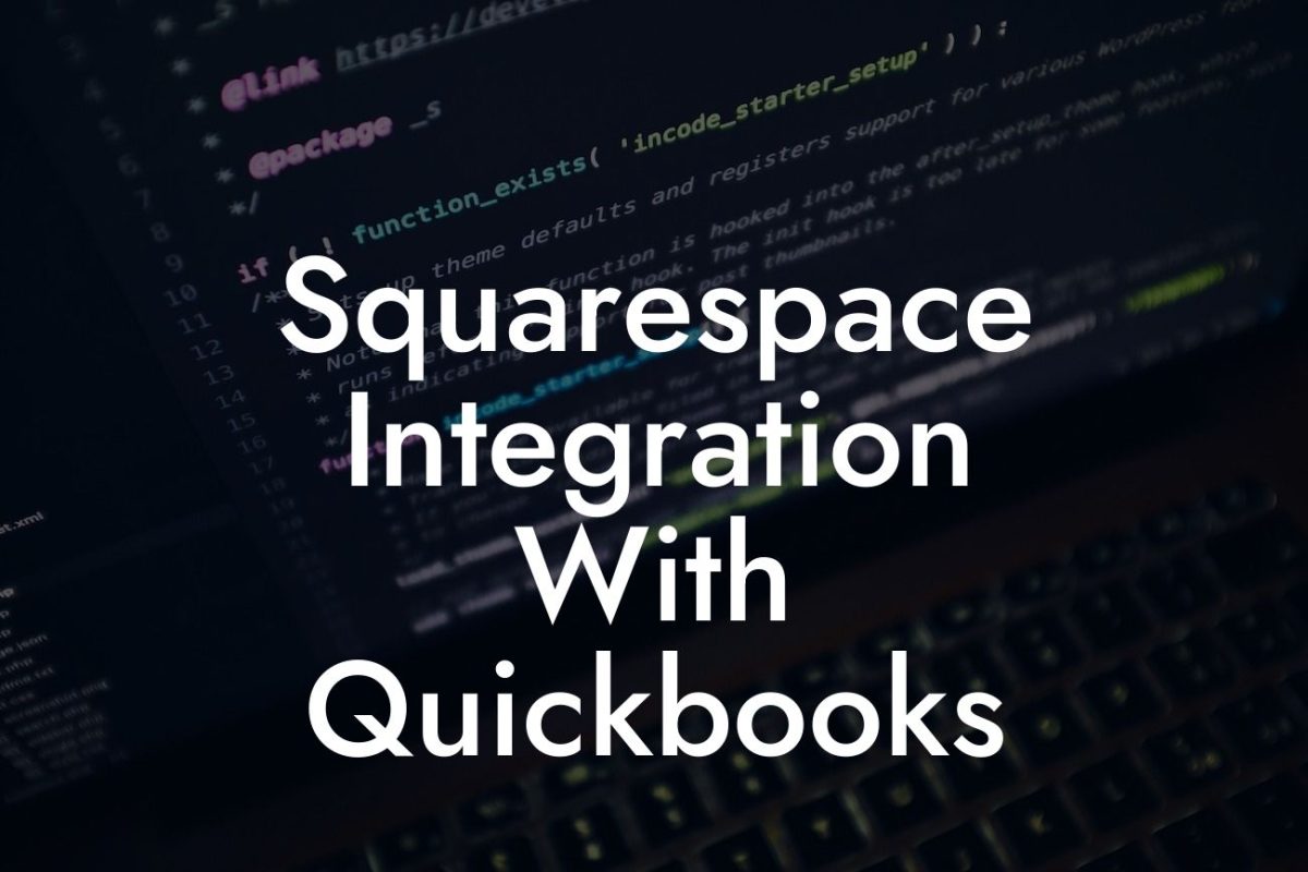 Squarespace Integration With Quickbooks