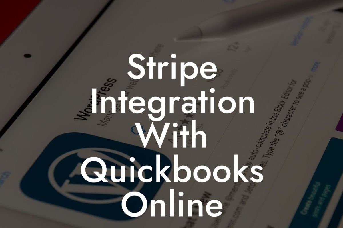 Stripe Integration With Quickbooks Online