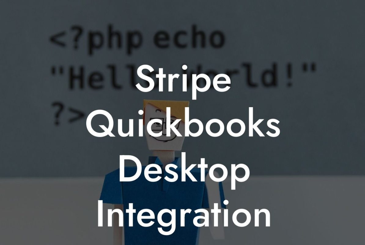 Stripe Quickbooks Desktop Integration