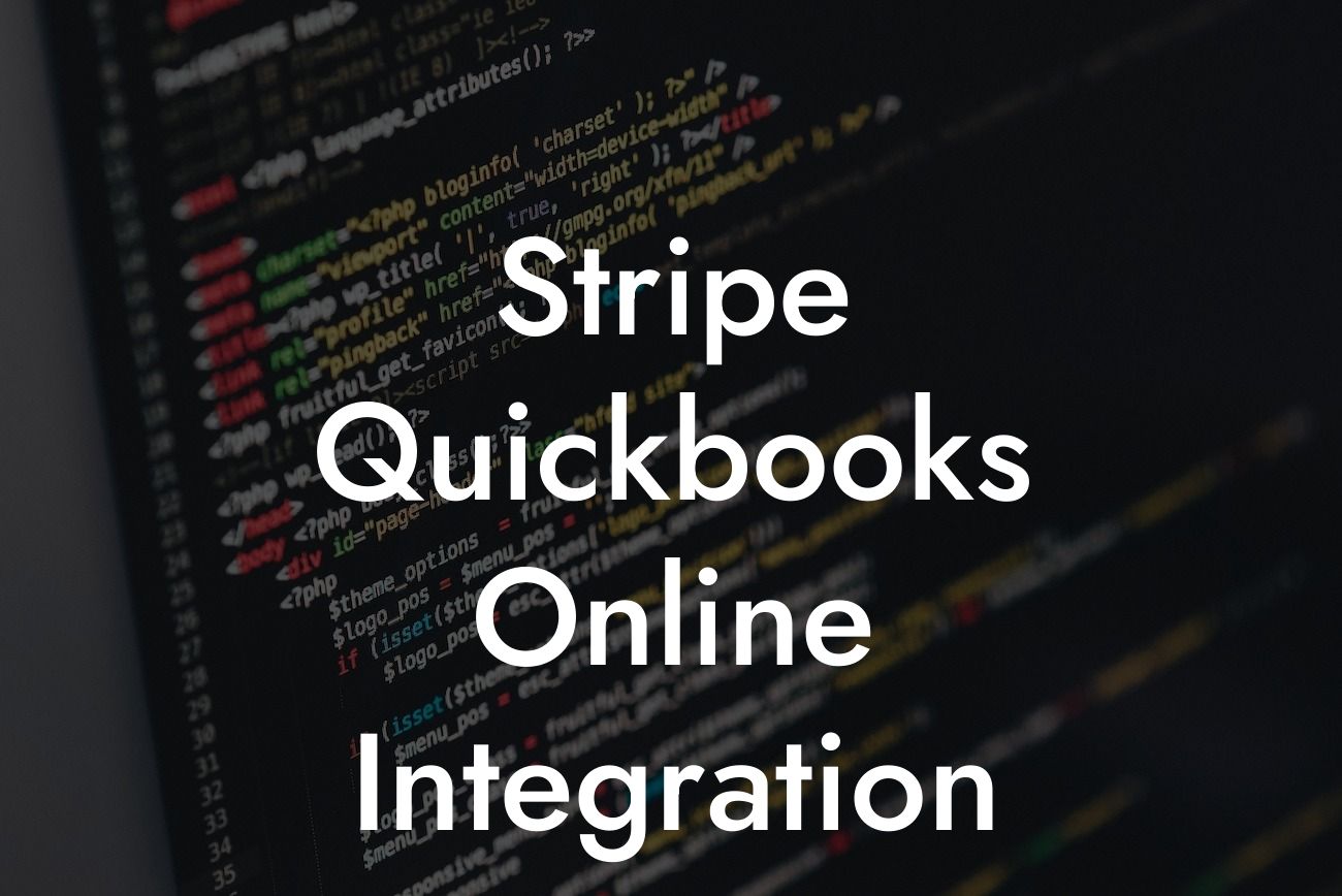 Stripe Quickbooks Online Integration