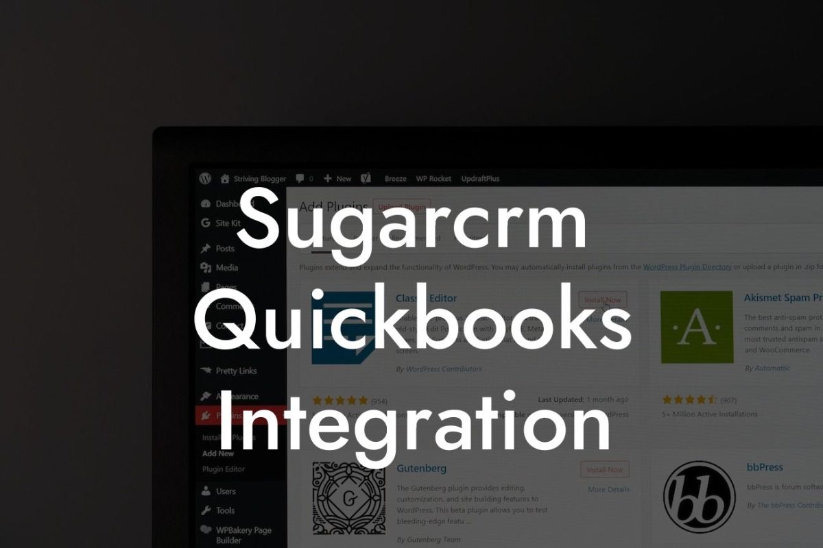 Sugarcrm Quickbooks Integration