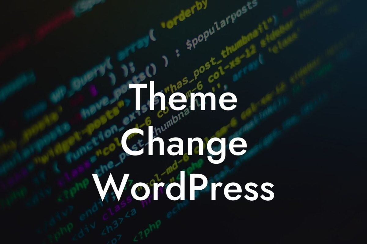 Theme Change WordPress