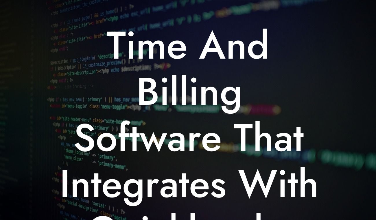 Time And Billing Software That Integrates With Quickbooks