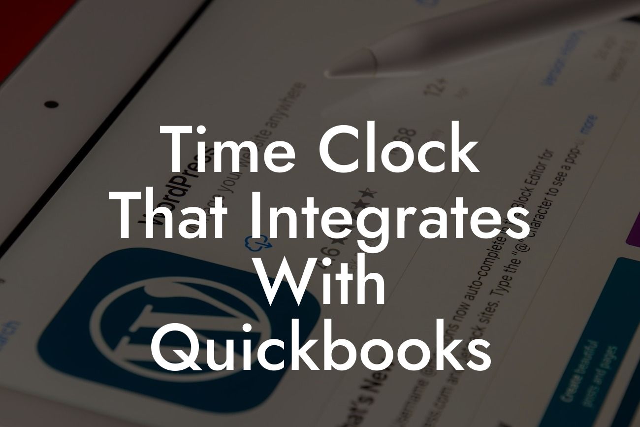 Time Clock That Integrates With Quickbooks