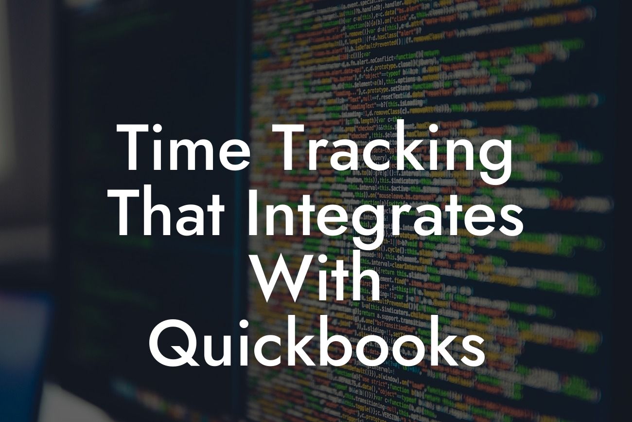 Time Tracking That Integrates With Quickbooks