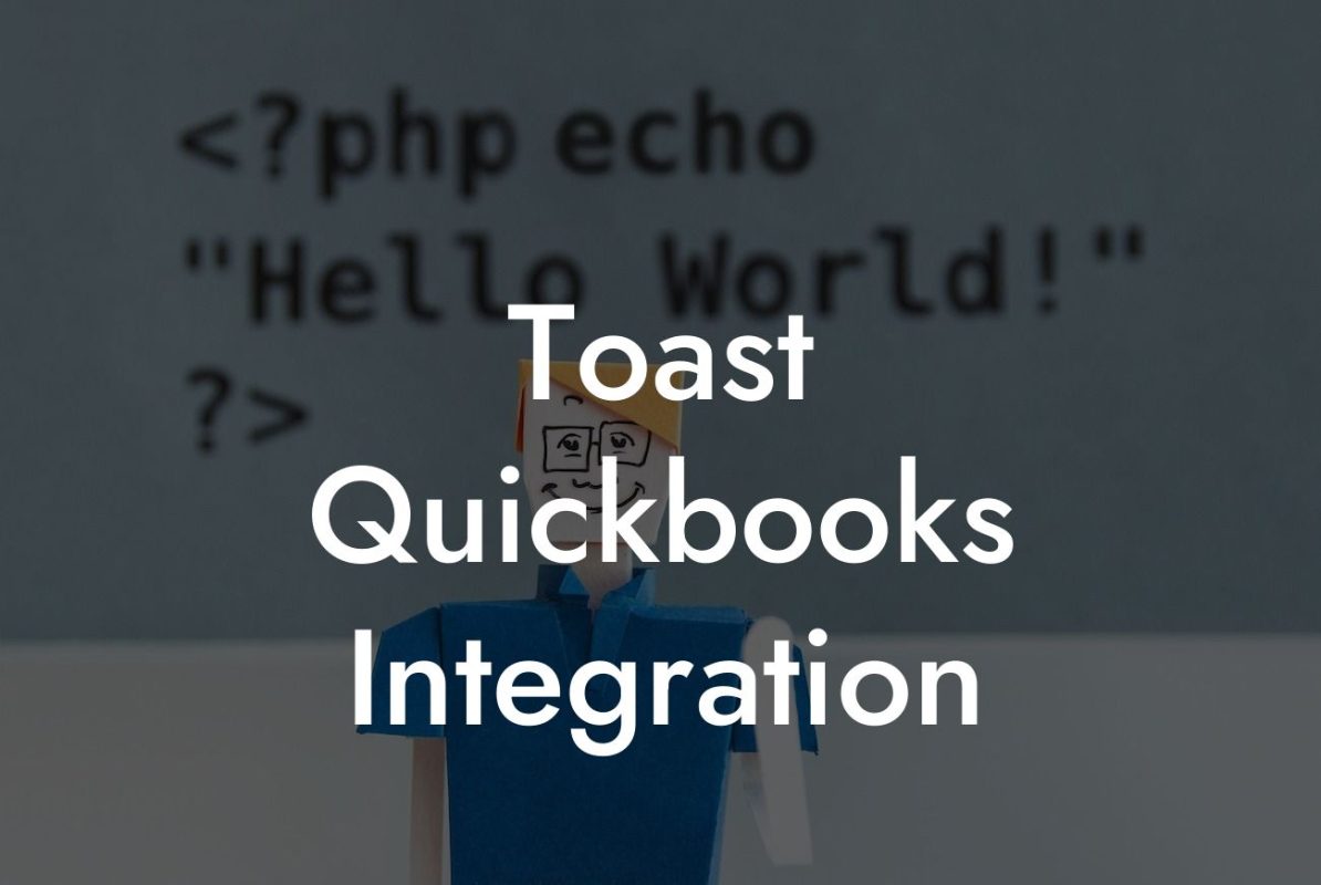 Toast Quickbooks Integration