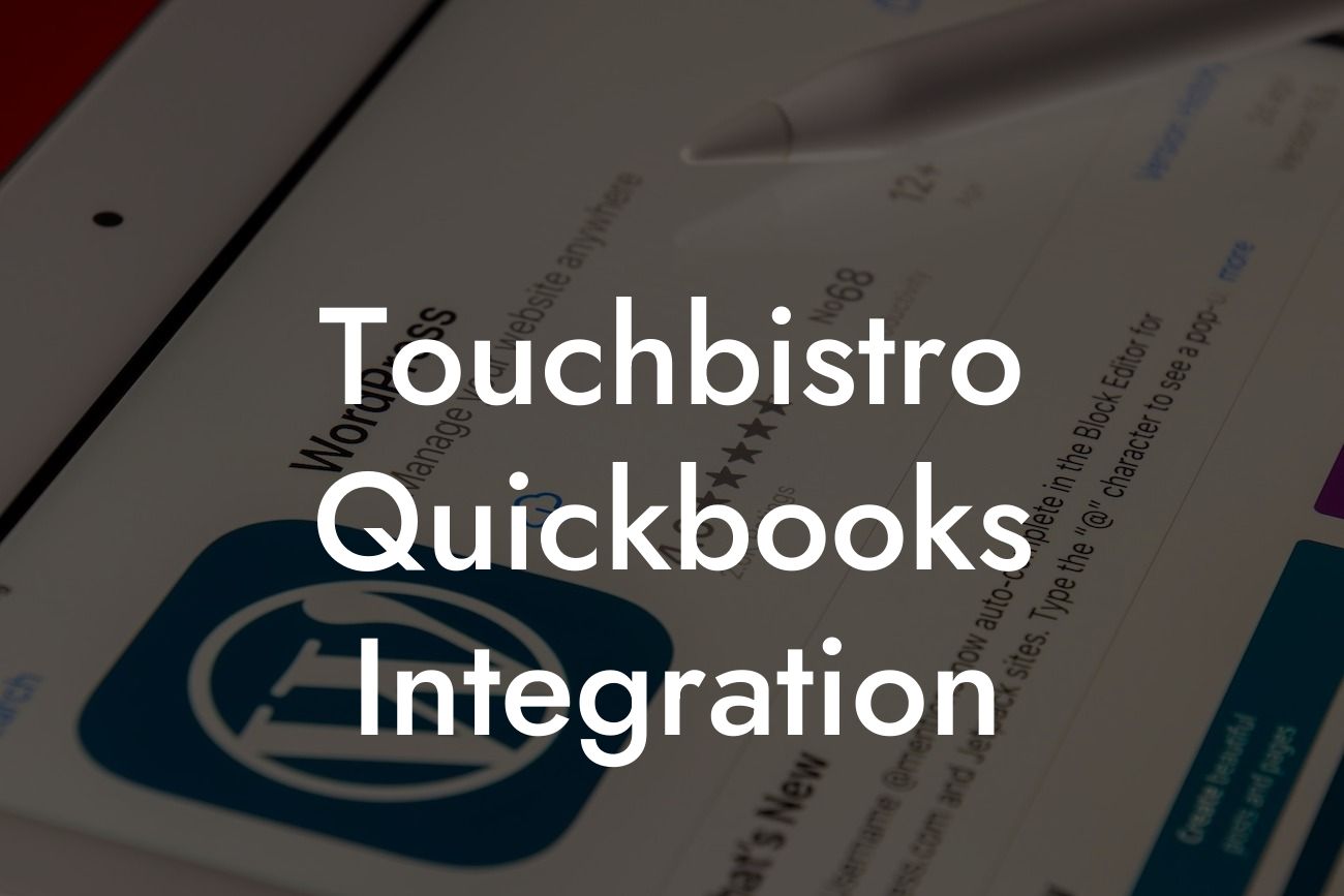 Touchbistro Quickbooks Integration