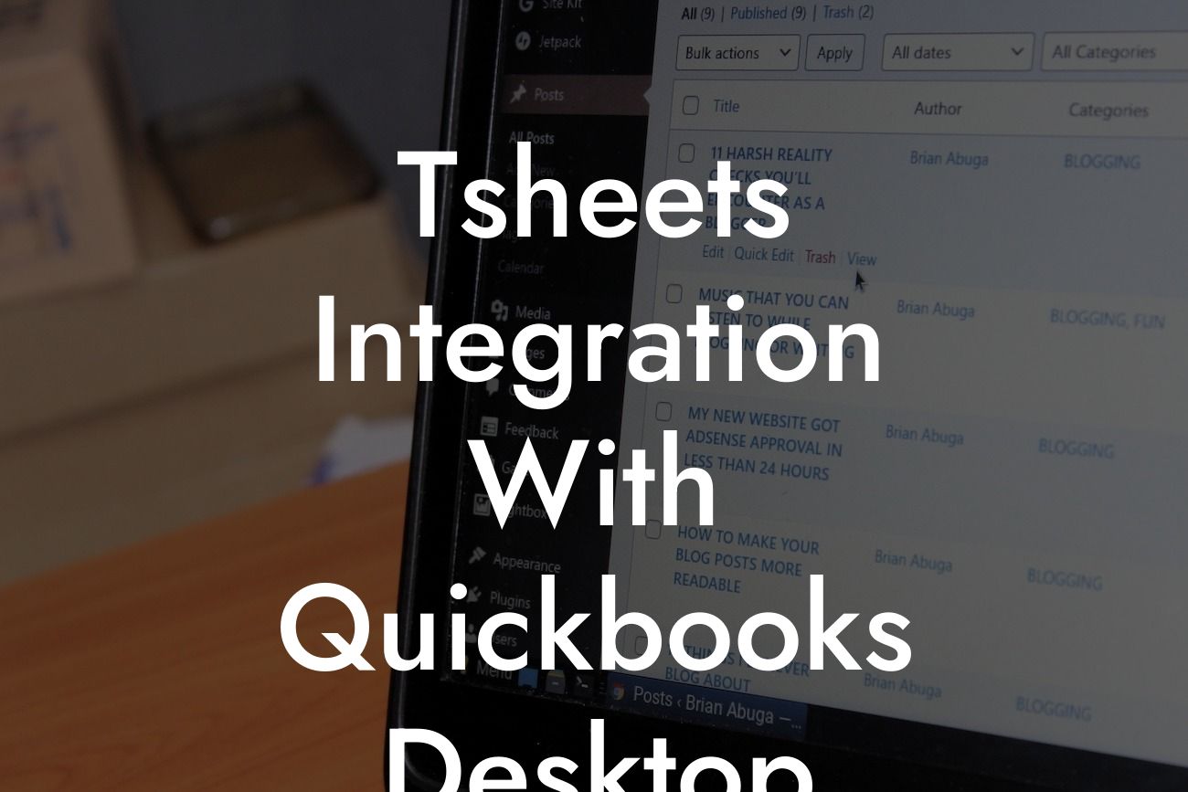 Tsheets Integration With Quickbooks Desktop