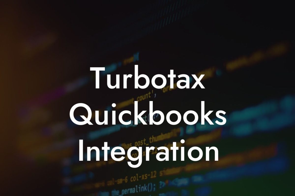 Turbotax Quickbooks Integration