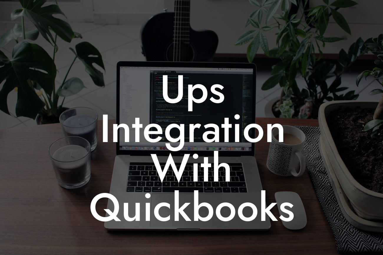 Ups Integration With Quickbooks