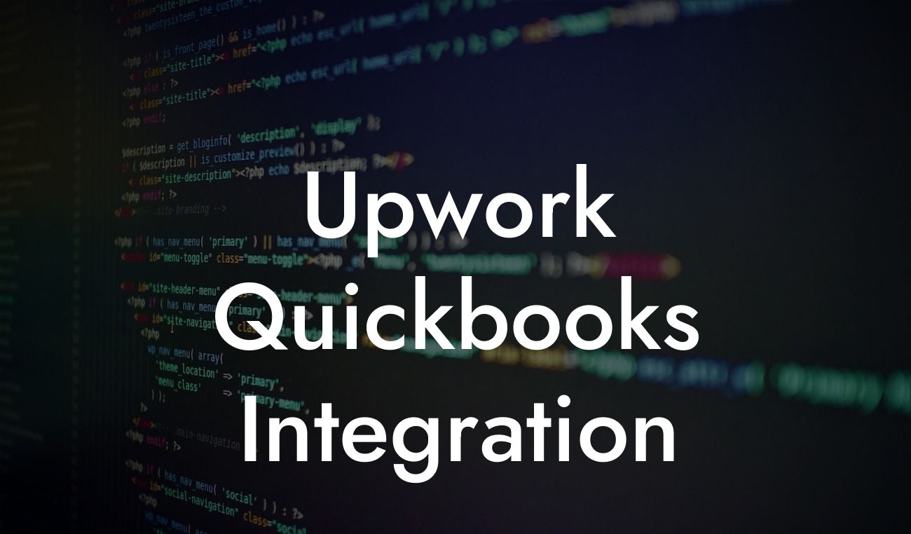 Upwork Quickbooks Integration