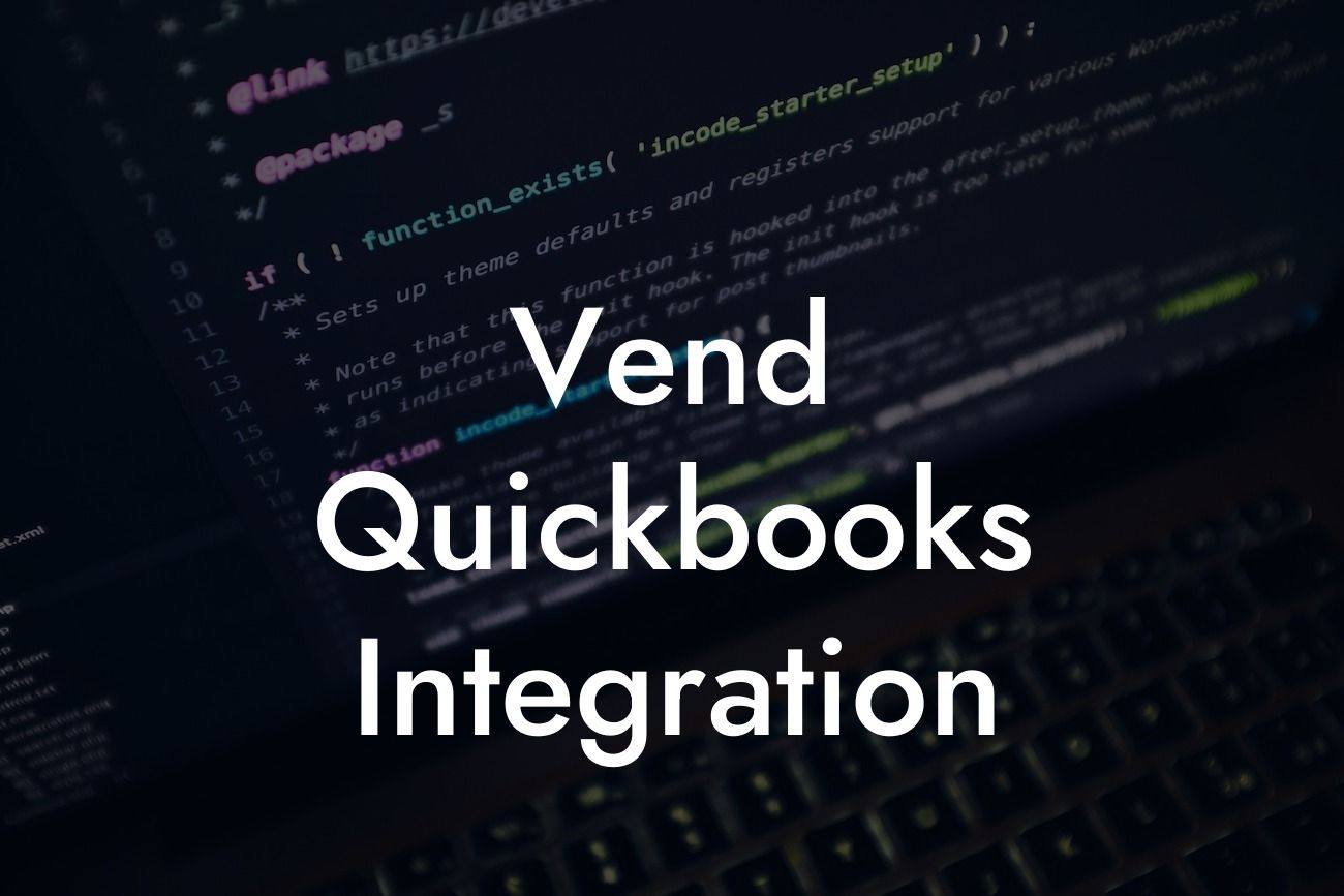 Vend Quickbooks Integration