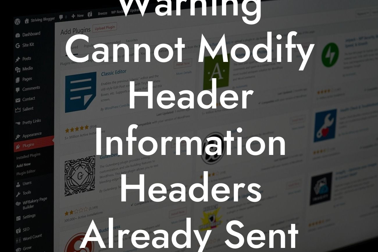 Warning Cannot Modify Header Information Headers Already Sent By WordPress Pluggable Php