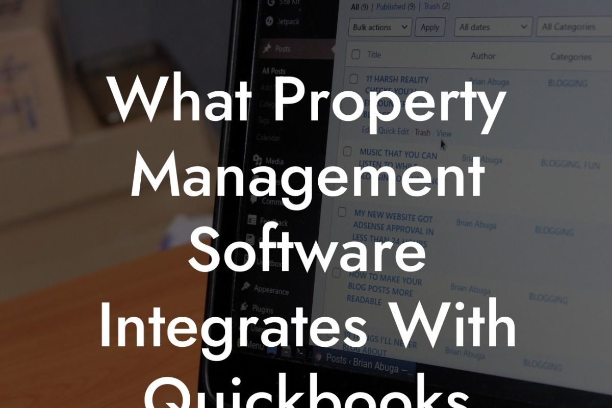 What Property Management Software Integrates With Quickbooks