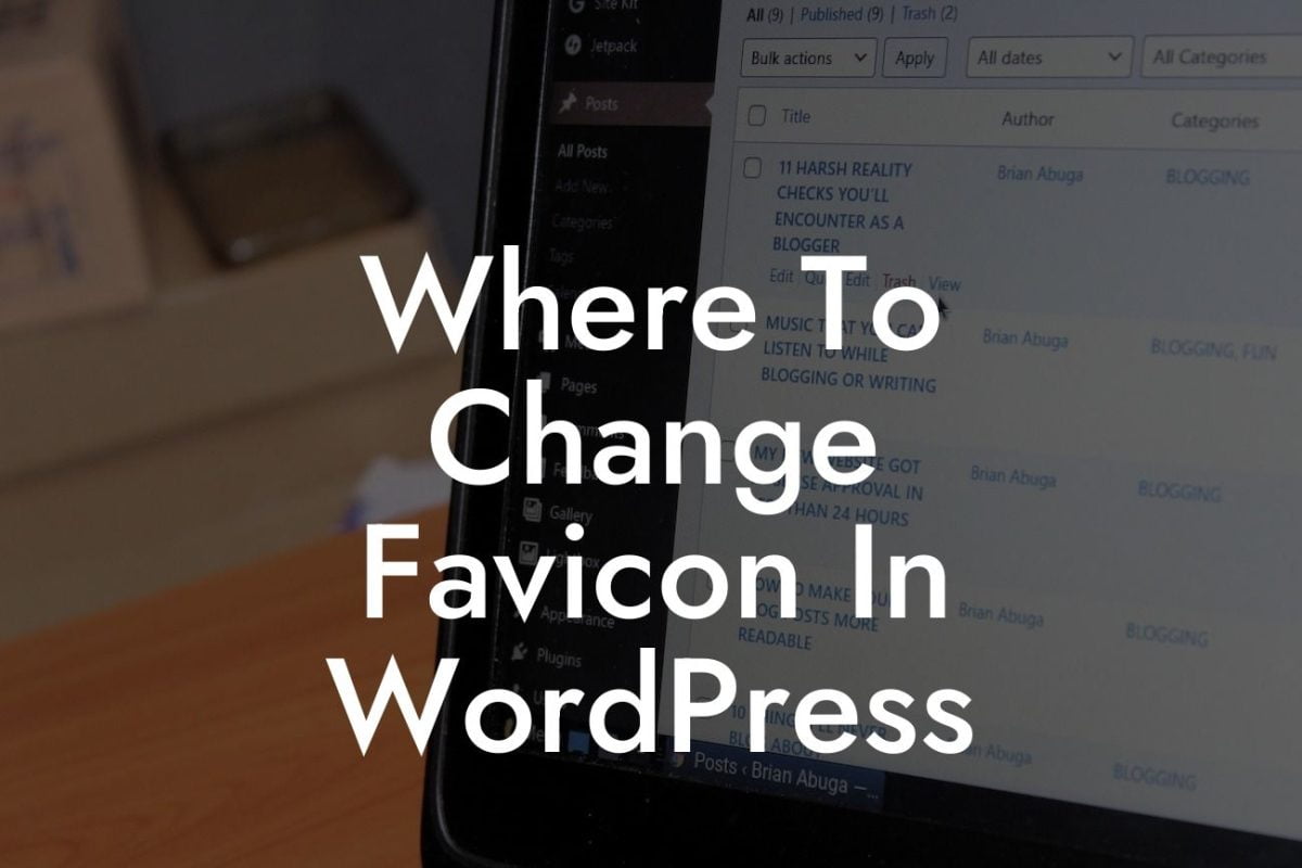 Where To Change Favicon In WordPress