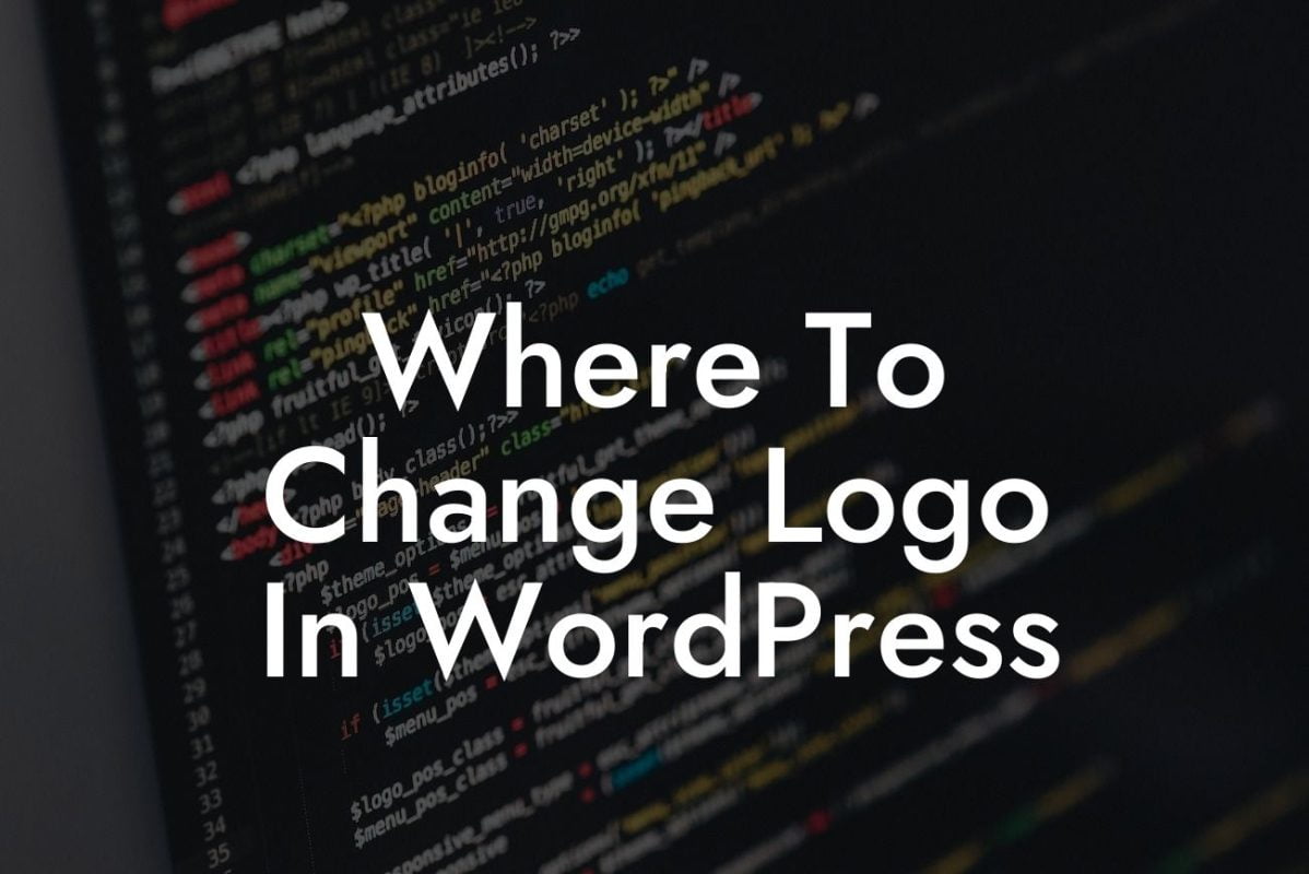 Where To Change Logo In WordPress