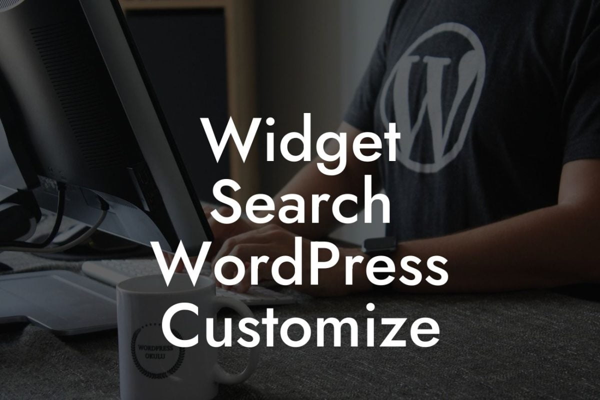 Widget Search WordPress Customize