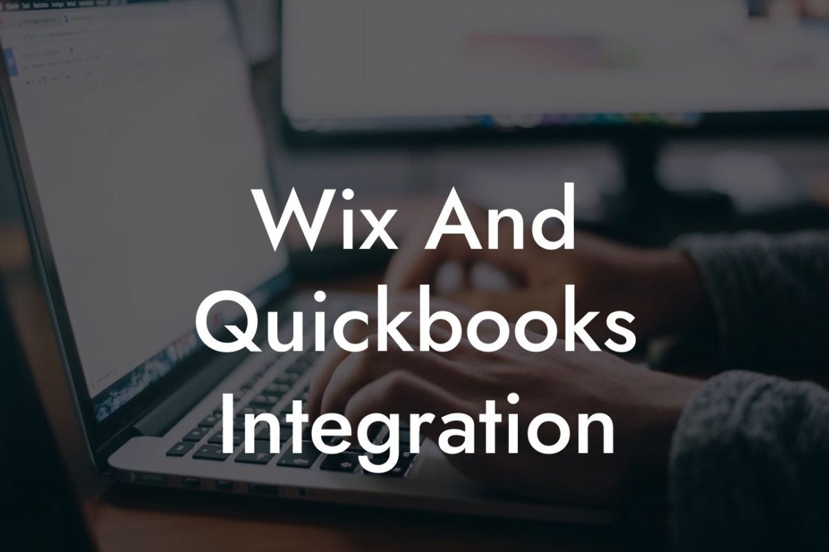 Wix And Quickbooks Integration