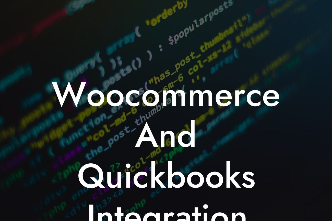 Woocommerce And Quickbooks Integration
