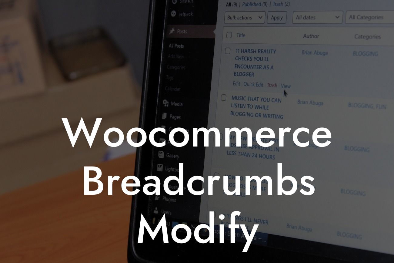 Woocommerce Breadcrumbs Modify